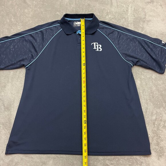 Tampa Bay Rays Blue Polo Shirt Men’s Size XL - Picture 4 of 7